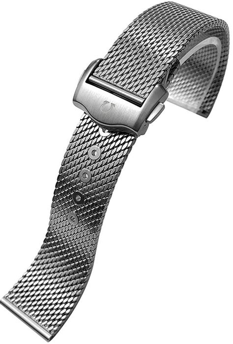 omega stainless steel mesh bracelet